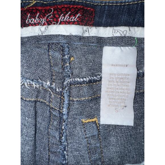 Vintage Baby Phat Flared Jeans Women’s Size 5 26x34 Blue Y2K Low Rise Denim - Picture 5 of 5